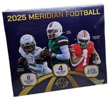 2025 Pulse Meridian Football Football Hobby Box 4 Encased Numbered Autographs