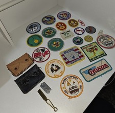 Vintage Boy Scouts of America Patch 20+ & Accessories Lot - (1970s–1980s)