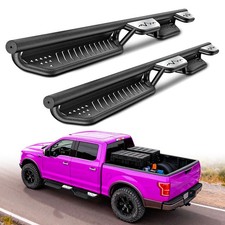 6 Running Boards Side Steps For 2015-2026 F-150f-250f-350 Nerf Bar Paintable