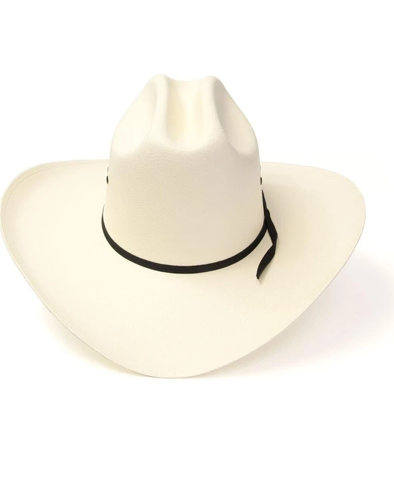 Шляпа скотовода Western Express, белая с черным ремешком, эластичная внутри, размер S/M - Изображение 3 из 3