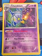 Chandelure 50/114 Holo Rare Steam Siege Pokemon Near Mint
