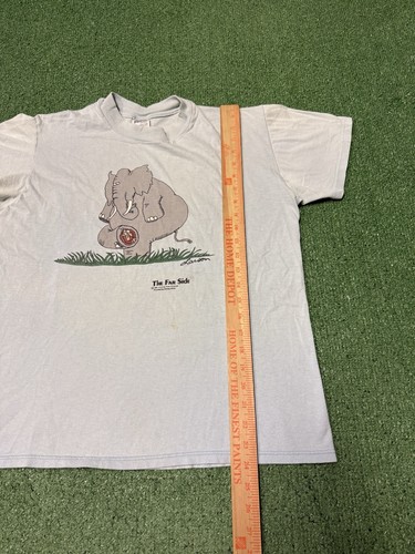 Vintage 80s The Far Side Elephant Shirt Mens Large Blue Gary Larson Vintage Marked - Bild 16 von 17