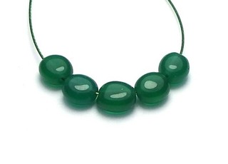 COLUMBIAN EMERALD Oval Beads Green 5mm AAA NATURAL 5 pcs
