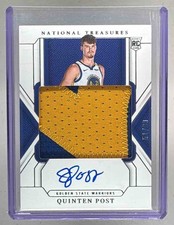 Quinten Post 2024 National Treasures #147 TRUE RPA Rookie Patch Auto RC /99