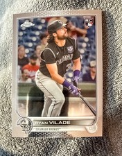 2022 Topps Chrome Base Rookie Card RYAN VILADE #85 RC Rockies