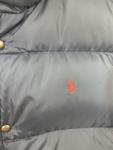 Polo Ralph Lauren Abajo Puffer Chaleco Hombres Reversible 2XLT Alto Cremallera Completa Azul Poni - Imagen 5 de 11