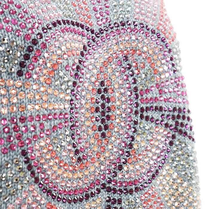 CHANEL Sweater LOOK27 P73896 Women Size 36 COCOMark 100%-Cashmere Knit Blue gray thumbnail 3