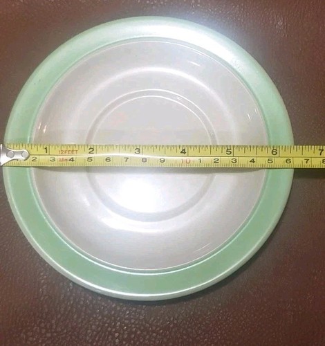 Ji Stonecrest 1 Untertasse 6 1/4 cm limettengrün 70er Jahre Vintage - Bild 2 von 3
