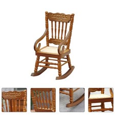 Mini Dolly House Furniture Vintage Miniature Chair Dollhouse Swing