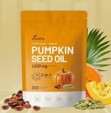 Pumpkin Seed Oil with Saw Palmetto Capsules Hair Care Hair Loss | 300 Softgels