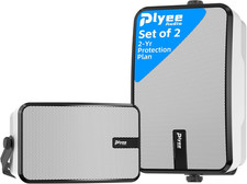 Wireless Bluetooth Wall Mount Speakers - 40W Stereo System Set of 2 with Remote