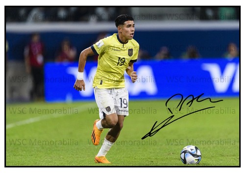 12175. Kendry Paez Signed Pictures (A4 Prints) Chelsea Strasbourg Ecuador River