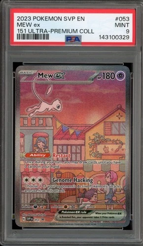 Pokemon Mew ex 151 Ultra-Premium Coll. Full Art Promo SVP EN 053 PSA 9 Mint