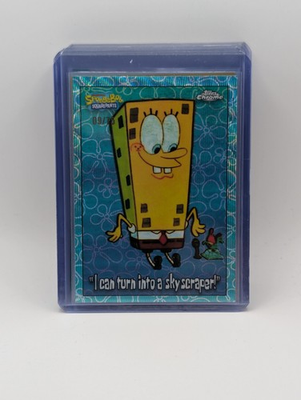 #ad #ad 2025 Topps Chrome Spongebob I can turn into a skyscraper 75 $29.99