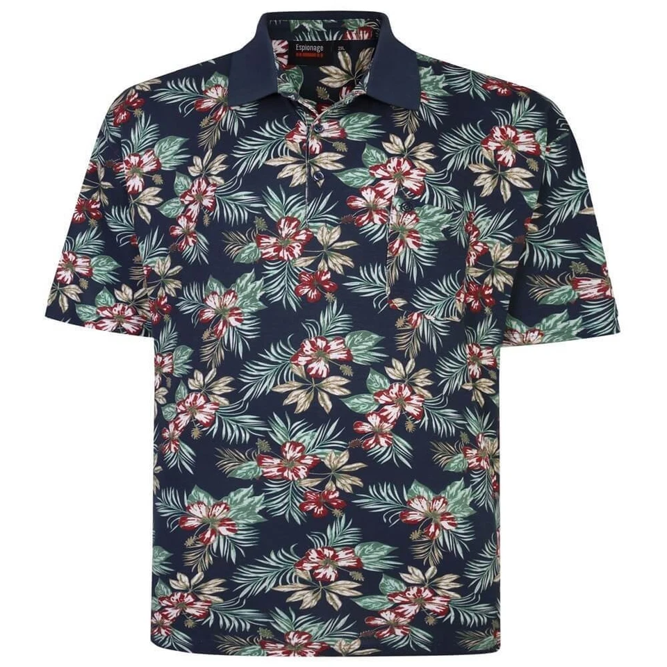 Polo Shirt Imprimé Hibiscus D'Espionnage - Photo 1/1