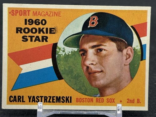 1960 Topps Rookie Star Carl Yastrzemski RC HOF Boston Red Sox Read Desc