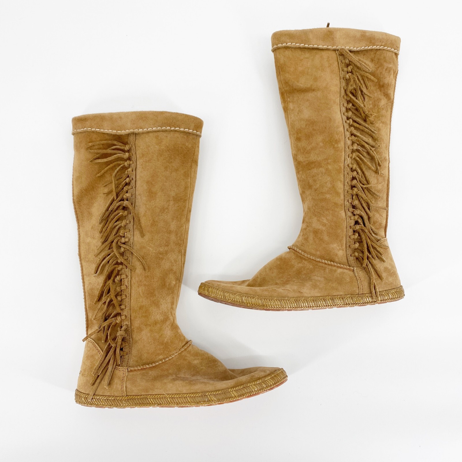 UGG Womens Mammoth Brown Suede knotted 