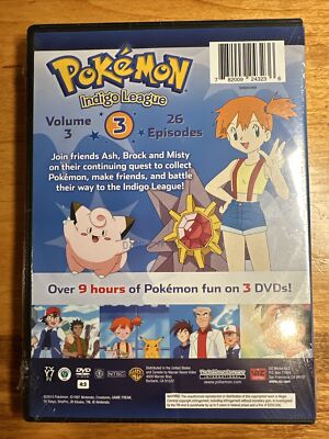 Pokemon Indigo League Volume 3 DVD contains 26 episodes @2014