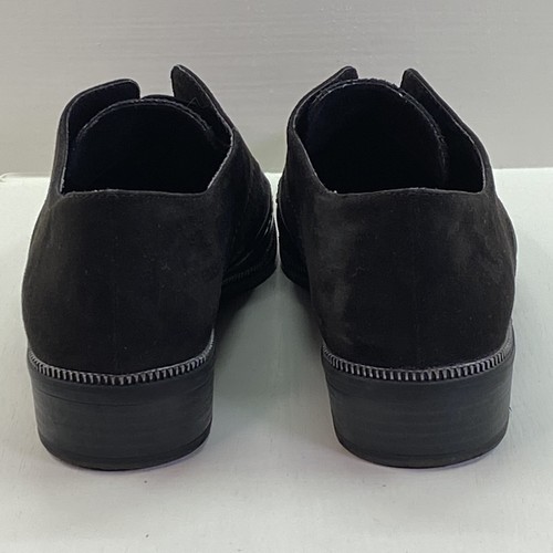 Tamaris Women's Size 38 US 7 Black Leather Cap Toe Oxford Slip On Mixed Media - Picture 3 of 18