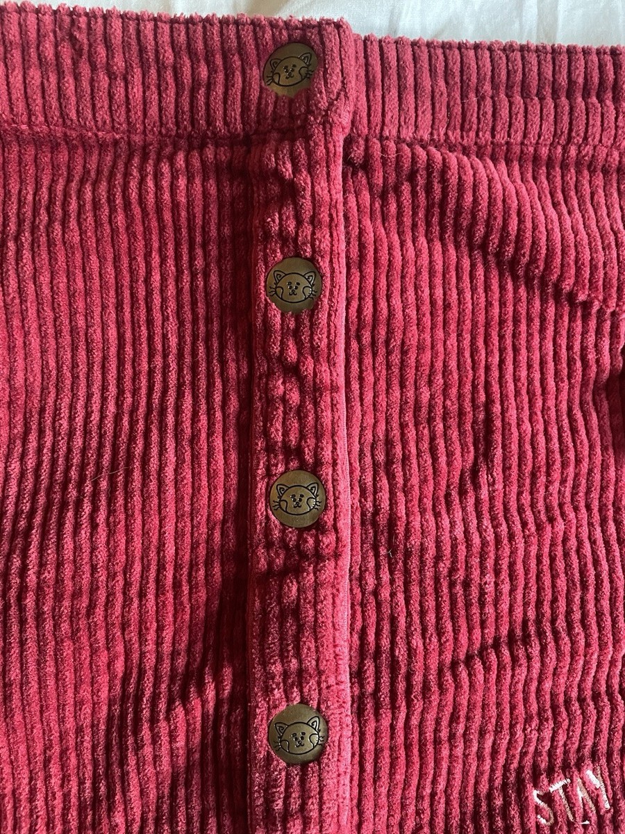 Disney Pixar Women's Turning Red Stay Calm Red Panda Corduroy Skirt 3XL Plus SZ View 3