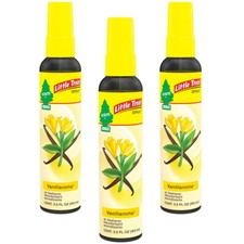 Little Trees Spray Car Air Freshener 3-PACK Vanillaroma 