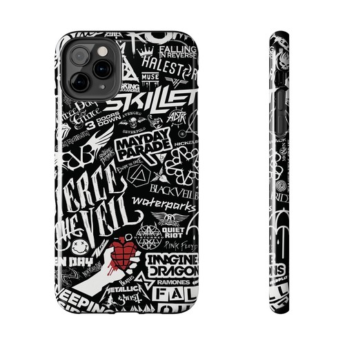 Metal Bands Collage Tough Phone Case, Extra Layer Protection, iPhone Samsung - Picture 26 of 36