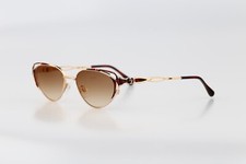 Diva 5064 17, Vintage 90s tortoise  gold cat eye sunglasses women, NOS