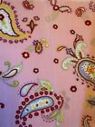Pink Paisley 100% Cotton Quilting Fabric Remnant Sale 11x16 Craft Sew Create