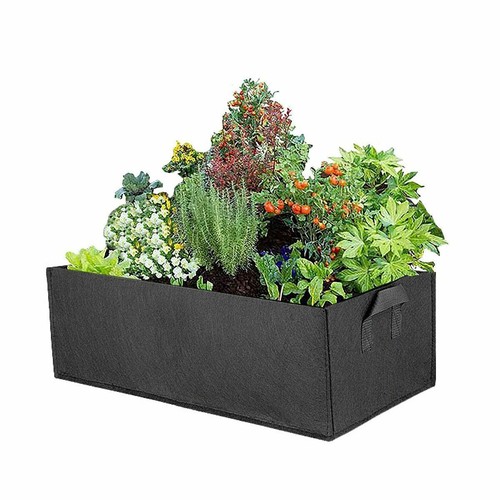 24"x12"x8in Planting Grow Bag Fabric Raised Flower Bed Garden Vegetable Planter - Picture 8 of 14
