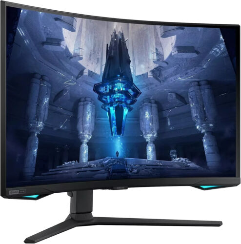 Samsung Odyssey 32" Neo G75B Curved QLED UHD 165Hz Gaming Monitor BOX DAMAGED - Picture 2 of 8