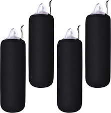 Woanger 4 Packs Boat Fender Cover 8" X 20" Fleece Marine Bumper Covers for Cente
