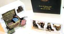 NOS Boyds Bears The Bearstone Collection Bailey's Ol' Trunk 10th Anniversary