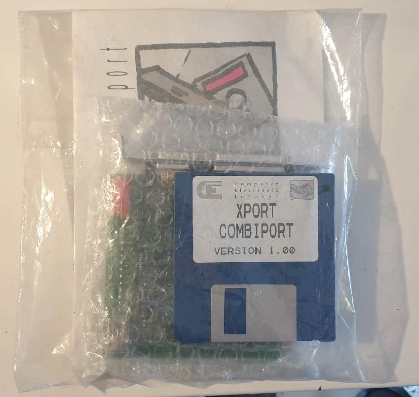 16-Bit ISA Karte Seriell und Parallel ST16C550CJ Xport Combiport mit Treiberdisk - Bild 3 von 3