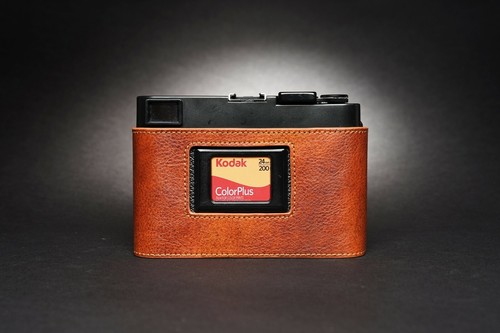 Genuine Real Leather Half Camera Case Bag Cover for Minolta cle Film Camera - Bild 16 von 34