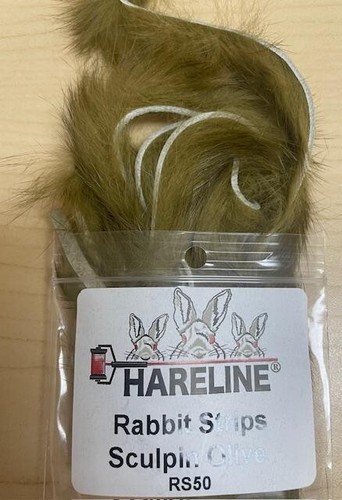HARELINE NATURAL AND DYED RABBIT STRIPS. ZONKER. YOU PICK COLOR. FLY TYING. - Picture 44 of 54