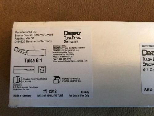 Brand new Dentsply Tulsa Dental Specialties 6:1 Contra-angle SKU 3contra - Picture 2 of 5
