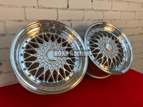 4X jantes alliage 17" RS Mesh style plat profond 5X120 pour BMW E34 E90 E39 E60 - Afbeelding 14 van 19