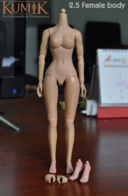 KUMIK 1//6 Scale 12/" 2.5 Female Figure Body Model For Hot Toys Head Sculpt Toy