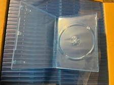 100 PCS NEW 14MM TINTED BLUE PS2 GAME CASE W SLEEVE, FREE SHIP, BL72PS2