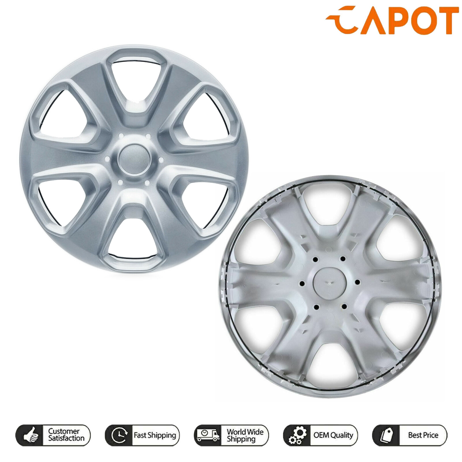 X1 115" inch Wheel Trim Hub Cap Cover For Ford Fiesta 2008 On 1746251