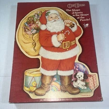 1981 Springbok Puzzle Outlines / "Santa Shaped" Puzzle 500 pcs PZL5502 Complete