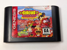 *no manual* The Great Circus Mystery Mickey Mouse Sega Genesis with case