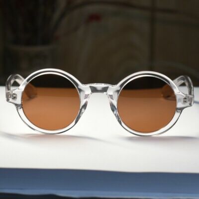 Vintage Round Polarized Sunglasses, 100% UV Protection, Acetate Frame Amazon.com: ZENOTTIC Vintage Round Polarized Sunglasses for  main image 3