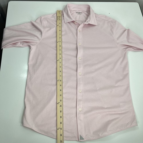 UNTUCKit Slim Fit Soft Cotton Shirt Mens Large Long Sleeve Light Pink - Picture 8 of 11