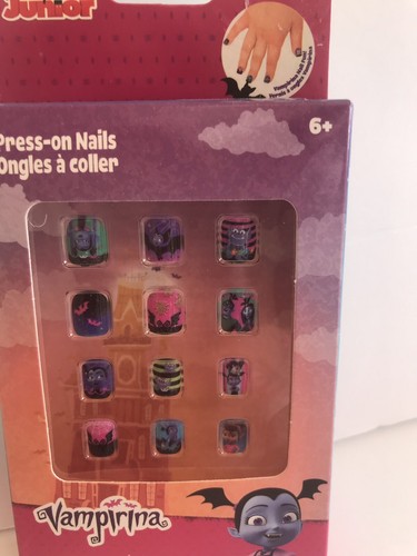 Disney Vampirina Pressa sulle Unghie Bambina Set 12 Pezzi NUOVO - Foto 2 di 4