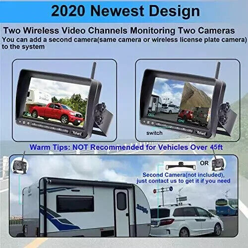 Rohent HD fotocamera di backup digitale wireless con monitor 7'' visualizzazione ad alta velocità - Foto 3 di 9