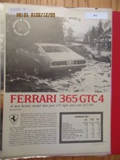 Ferrari85 Article Ferrari Road Test Ferrari 365 Gtc4 Gtc 4 July 1972 6 Page