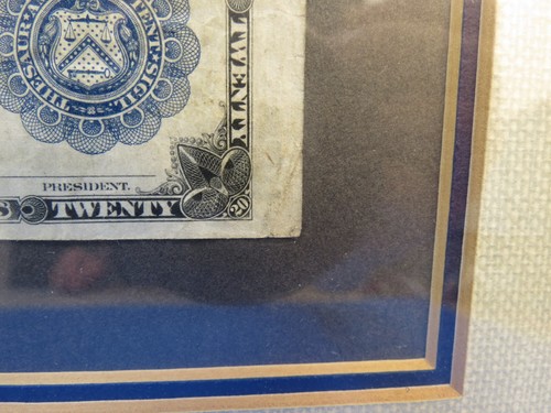 Series 1902 Spartanburg SC McCulloch $20 Bill Note Paper Currency Blue Seal - Picture 6 of 14