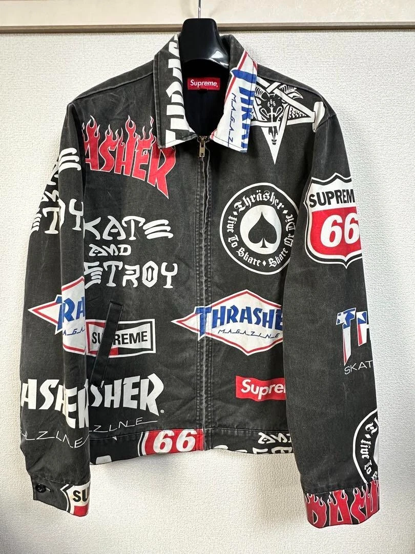 Veste Supreme Thrasher Worker gris moyen