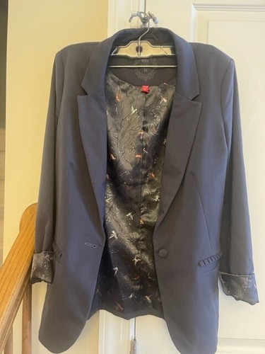 EDC by Esprit Women's Blue/Grey Casual Blazer Jacket size M